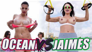 Aletta Ocean és Franceska Jaimes: Vad szexháború a Bangbros stúdióban
