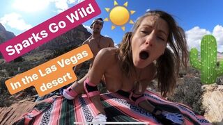 Kirándulás vad dugással a nyilvánosságban Las Vegas közelében