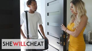 Forró MILF óriási hímvesszőt nyer profi technikával a She Will Cheat csatornán